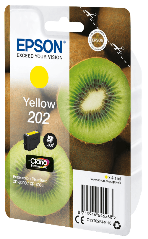 Epson-Kiwi-Singlepack-Yellow-202-Claria-Premium-Ink