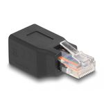 Delock Adattatore di rete RJ45/RJ48/RJ50 maschio a femmina 10P/10C assegnazione 11 nero