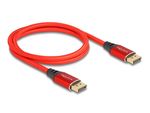 Delock-Cavo-DisplayPort-16K-60-Hz-1-m-rosso-in-metallo