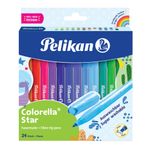 Pelikan Pennarelli Pelikan Pennarelli Pelikan. Colorella 24pz 06 mm Multicolore