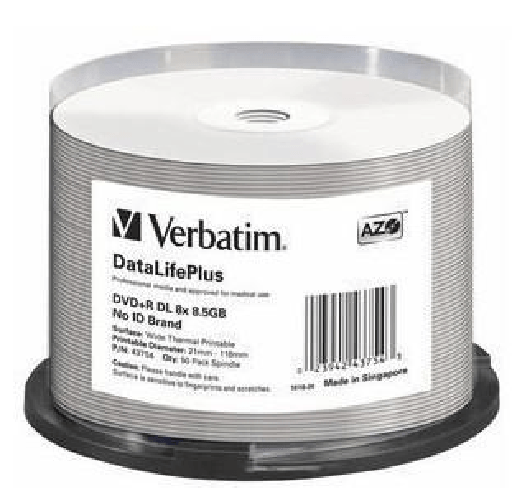 Verbatim-DataLifePlus-85-GB-DVDR-DL-50-pz