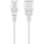 Goobay 97585 cavo di alimentazione Bianco 3 m Accoppiatore C14 Accoppiatore C13 (Goobay Power Cable C14 to C13. White. 3