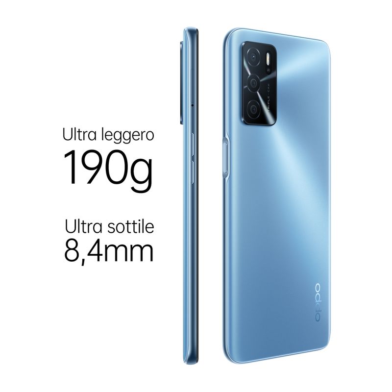 OPPO-A16-Smartphone-AI-Triple-Camera-13-2-2-MP-6.52”-60HZ-Display-5000mAh-SuperVOOC---Power-Saving-RAM-3GB---ROM-32GB-expandable-ColorOS11.1-IPX4--Versione-Italiana--Pearl-Blue