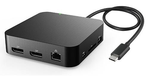 eSTUFF-GLB232003-replicatore-di-porte-e-docking-station-per-laptop-Cablato-USB-2.0-Type-C-Nero--Dual-2K-USB-C-Mini-Docki