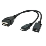 CableXpert A-OTG-AFBM-04 - 015 m - Micro USB-B - USB-A - Nero A-OTG-AFBM-04