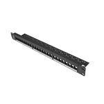 Lanberg Patchpanel Blank 24-Port 1U für Keystone schwarz (PPKS-1024-B)