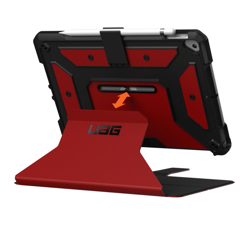 Urban-Armor-Gear-Metropolis-259-cm-10.2-Custodia-flip-a-libro-Rosso--iPad-10.2-7th8th-and-9th-gen-Metropolis--Magma-