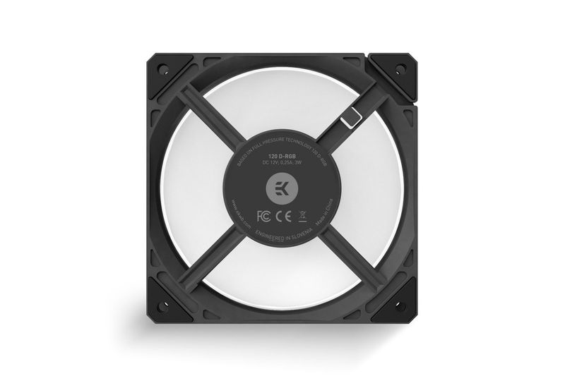 EK-Water-Blocks-EK-Loop-Fan-FPT-120-DRGB-High-Static-Pressure-550-2300rpm-Black-Fan---120mm