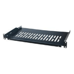 LogiLink SF1C35B porta accessori Mensola per scaffale (19 Rack shelf black - Front screw fixing D250mm - Warranty 48M)