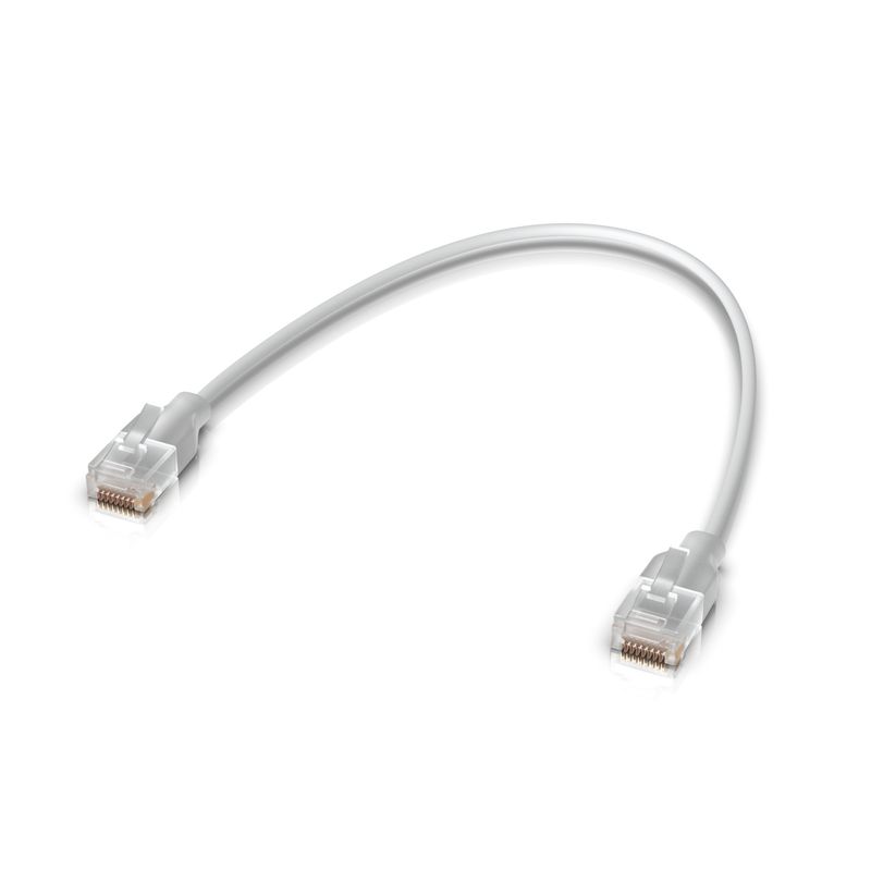 Ubiquiti-UACC-Cable-Patch-EL-0.3M-W-cavo-di-rete-Translucent-Bianco-03-m-Cat6--Nano-thin-patch-cable-with---2.5-GbE-supp