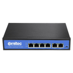 Ernitec ELECTRA-U04 switch di rete Non gestito Gigabit Ethernet (10/100/1000) Supporto Power over Ethernet (PoE) Nero