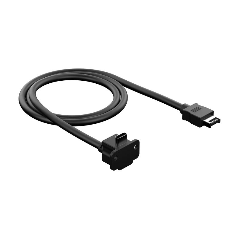 Fractal-Design-FD-A-USBC-002-cavo-USB-1-m-Nero--Fractal-Design-USB-C-10Gbps-Model-E-Cable-for-Fractal-Meshify-Lite-Cases