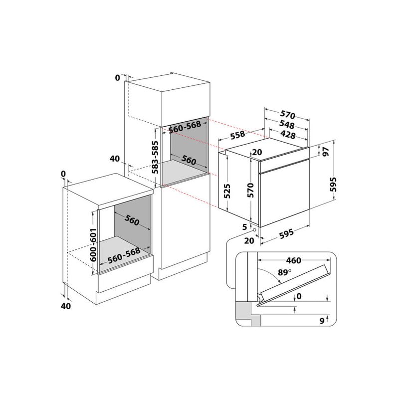 Hotpoint-FA4S-844-P-IX-HA-71-L-A--Acciaio-inossidabile