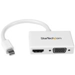 StarTech.com Adattatore Mini DisplayPort a HDMI e VGA - Convertitore audio/video da viaggio mDP 2 in 1