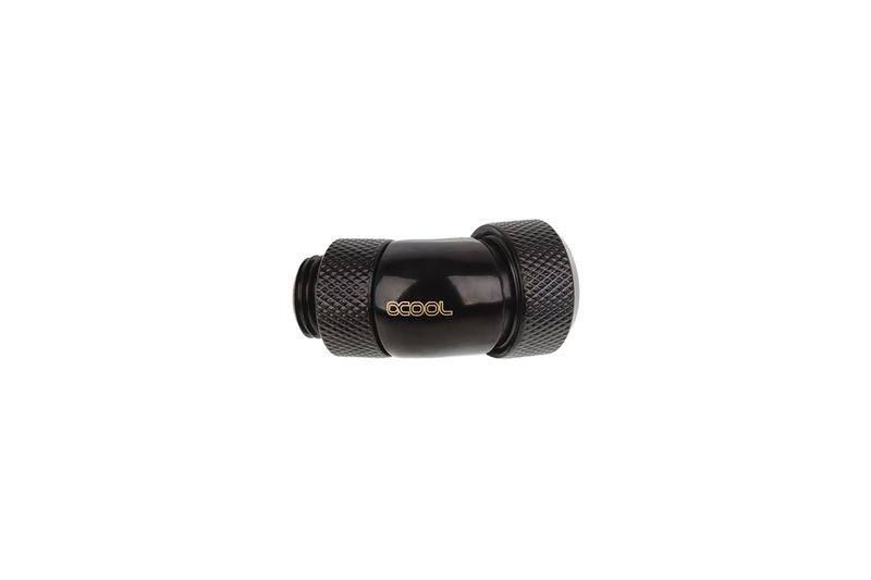 RACCORD-ROTATIF--45--COMPRESSION-POUR-TUBE-13MM---G1-4-ALPHACOOL-EISZAPFEN--NOIR-