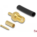 DeLOCK RP-SMA femmina per crimpare RG-174 / RG-316 con tubo termoretraibile adatto