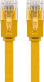 Wentronic-goobay---Patch-Kabel---RJ-45--M--bis-RJ-45--M----15m---UTP---CAT-6---geformt-flach---Gelb--96408-