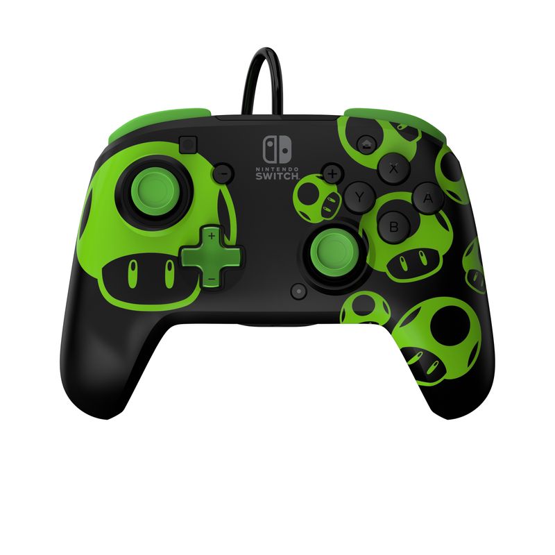 PDP-1-Up-Glow-in-The-Dark-REMATCH-Nero-Verde-USB-Gamepad-Nintendo-Switch-Nintendo-Switch-OLED