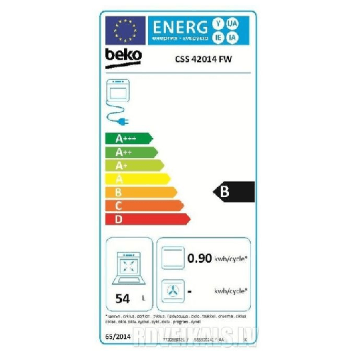 Beko-CSS42014FW-cucina-Elettrico-Gas-Bianco-B