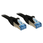 Lindy 3m Cat.6A S/FTP cavo di rete Nero Cat6a S/FTP S-STP (3M Cat.6A S/Ftp Networking - Cable Black Cat6A S/Ftp - S-Stp