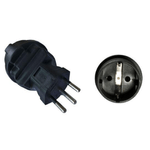 Microconnect PEAEUSWISS adattatore per presa di corrente Tipo J CH Nero (Power Adapter Schuko - Swiss - Black - CH 3pin