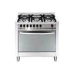 Lofra Cucina a Gas con Forno Ventilato, 90x60cm, 9 Programmi, 4 Fuochi + Tripla