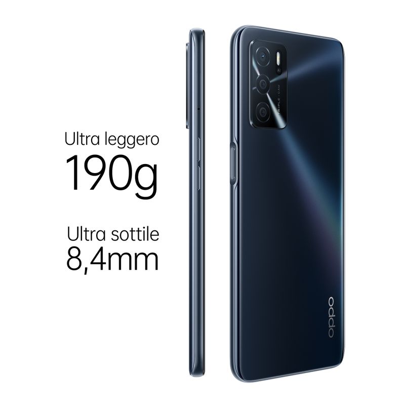 OPPO-A16-Smartphone-AI-Triple-Camera-13-2-2-MP-6.52”-60HZ-Display-5000mAh-SuperVOOC---Power-Saving-RAM-3GB---ROM-32GB-expandable-ColorOS11.1-IPX4--Versione-Italiana--Crystal-Black