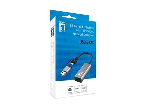 LevelOne-USB-0423-scheda-di-rete-e-adattatore-Ethernet-2500-Mbit-s