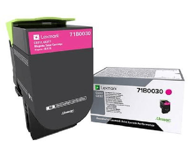 Lexmark 71B0030 cartuccia toner 1 pz Originale Magenta