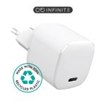 eSTUFF-ES637025-BULK-Caricabatterie-per-dispositivi-mobili-Smartphone-Bianco-AC-Ricarica-rapida-Interno--INFINITE-USB-C-