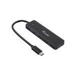 Equip 128964 hub di interfaccia USB 3.2 Gen 1 3.1 Gen 1 Type-C 5000 Mbit/s Nero (Usb-C 4-Port Usb 3.2 Gen 1 - Hub Usb-C