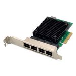 Digitus Scheda di rete a 4 porte 2,5 Gigabit Ethernet, RJ45, PCI Express, chipset Realtek