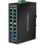 Trendnet TI-PG162 switch di rete Non gestito Gigabit Ethernet (10/100/1000) Supporto Power over Ethernet (PoE) Nero