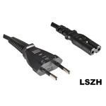 Microconnect PE030718LSZH cavo di alimentazione Nero 1,8 m Accoppiatore C7