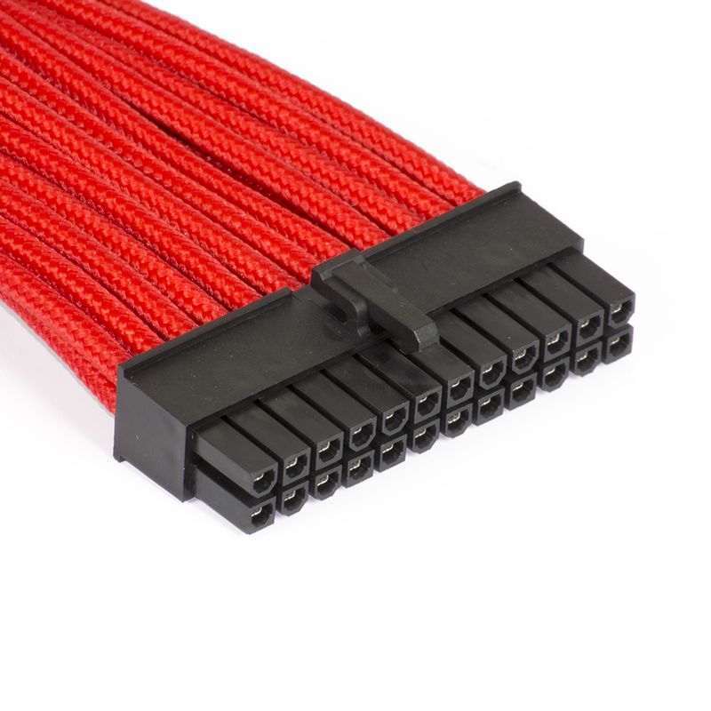 Phanteks-PH-CB24P--Phanteks-24-Pin-ATX-Cable-Extension-50cm---Sleeved-Black---Red-