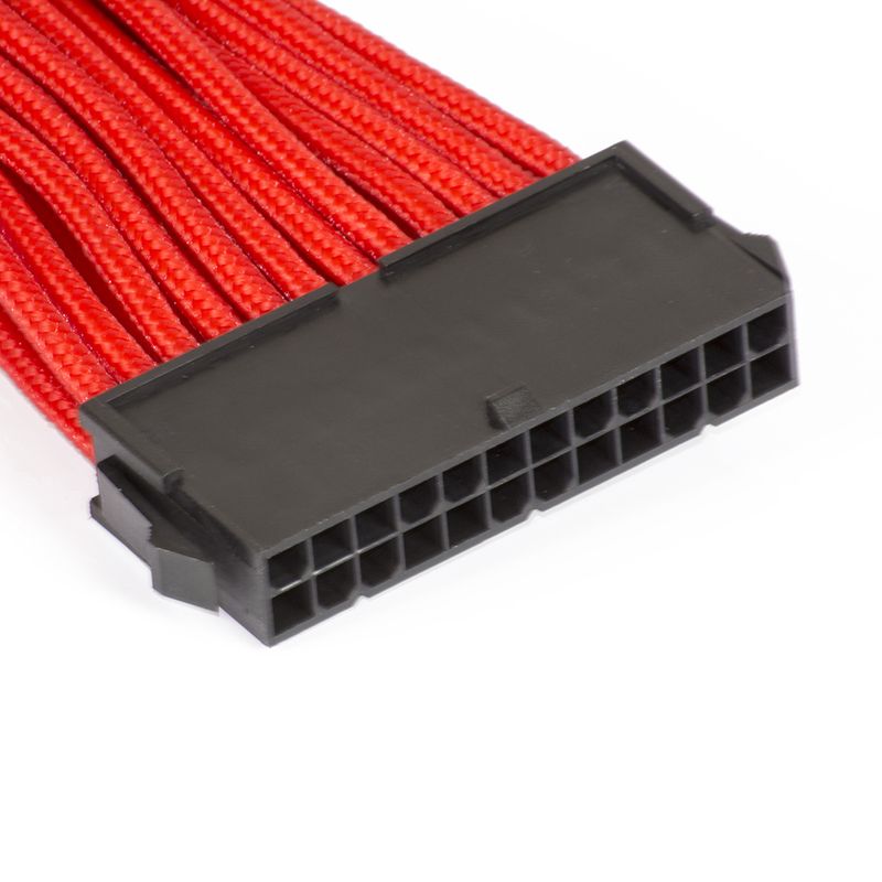 Phanteks-PH-CB24P--Phanteks-24-Pin-ATX-Cable-Extension-50cm---Sleeved-Black---Red-