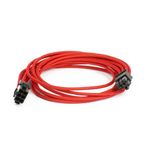 PHANTEKS Prolunga PCIe 6+2 pin 50 cm - con maniche nero/rosso (PH-CB8V_BR)