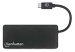 Manhattan-164948-replicatore-di-porte-e-docking-station-per-laptop-USB-2.0-Type-C-Nero--USB-C-Dock-Hub-with-Card-Reader-