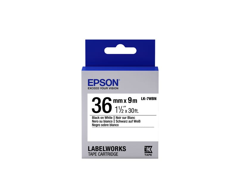 Epson-Nastro-fondo-Standard-Bianco-per-testo-Nero-36-9-LK-7WBN