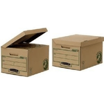 Bankers Box Fellowes 4472205 scatola di conservazione Armadietto portaoggetti Rettangolare Carta Nero, Marrone