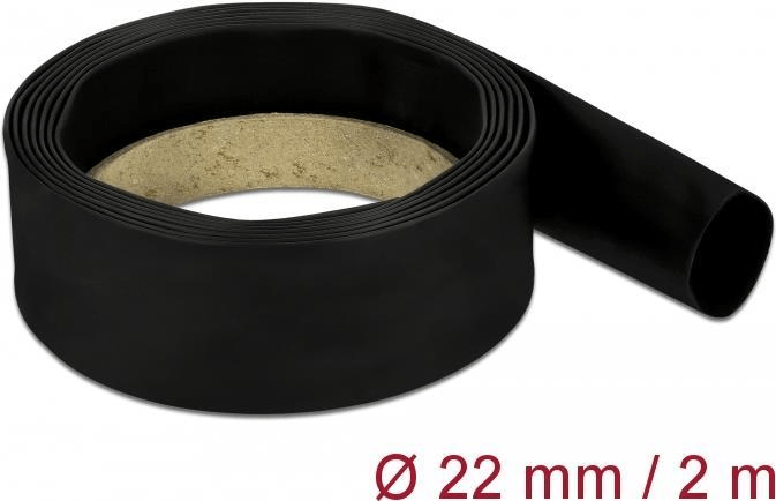 Delock-Guaina-termorestringente-2-m-x-22-mm-nera