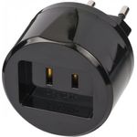 Brennenstuhl 1508500010 adattatore per presa di corrente Tipo A Tipo C (Europlug) Nero