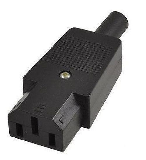 Microconnect-C13PLUG-C13-Nero-adattatore-per-presa-di-corrente--IEC-Power-Adaptor-C13-Plug---C13-Socket-Straight-Black--