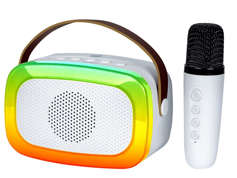 Trevi-XR-8A01-MINIPARTY-ALTOPARLANTE-KARAOKE---BLUETOOTH-BIANCO