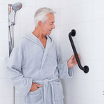 RIDDER-Maniglione-di-Sicurezza-30-cm-Nero-in-Alluminio