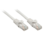 Lindy RJ-45/RJ-45 Cat6 2m cavo di rete Grigio U/UTP UTP (Rj-45/Rj-45 Cat6 2M - Networking Cable Grey U/Utp - Utp - Warra