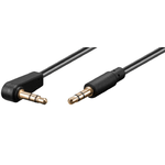 Microconnect AUDLL05A cavo audio 05 m 3.5mm Nero (3.5mm Minijack Cable 05m 90 - 3.5mm Minijack Cable Male-Male - Warrant