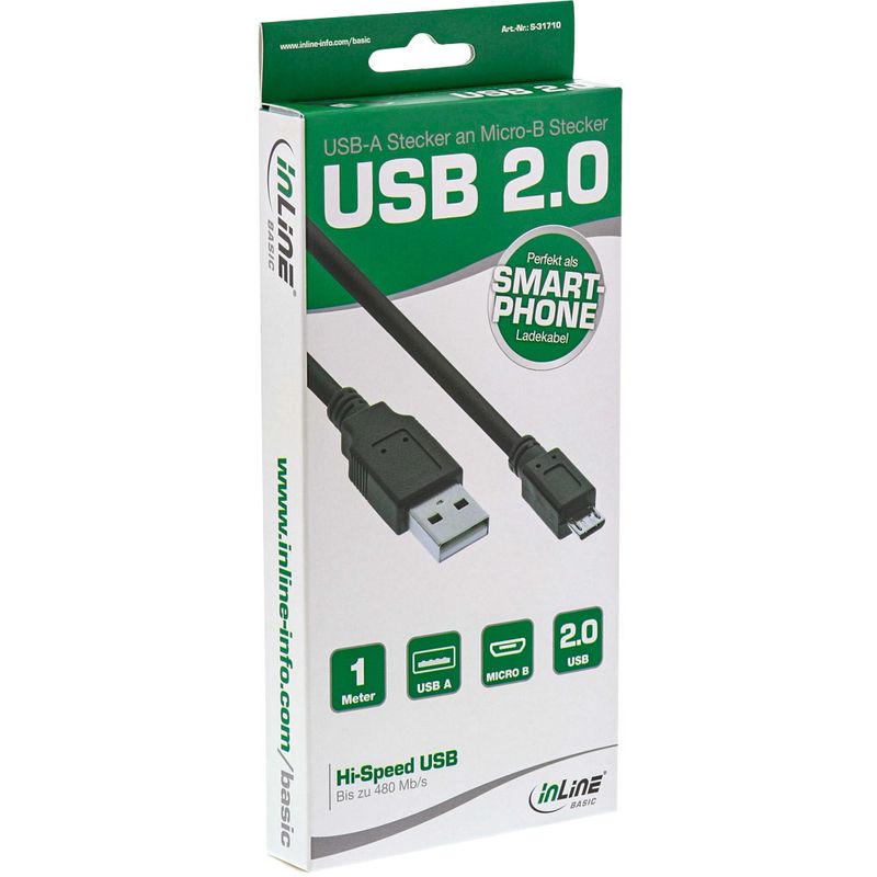 Cavo-Micro-USB-2.0-Basic---Da-USB-A-a-Micro-B-ST-ST---nero---1-m