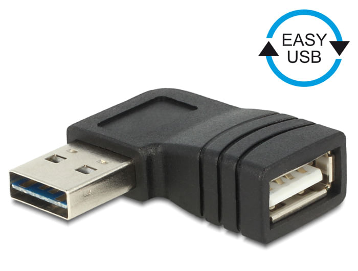 Anschlsse-USB-2.0-Typ-A-beidseitig-Stecker--USB-2.0-Typ-A-Buchse--USB-A-Stecker-beidseitig-verwendbar--Gewinkelt-links--