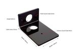 Vivolink-VLSHELF-S-BLACK-mensola-per-apparecchiatura-audio-video-Nero-Plastica--Camera-shelf-Black-8-mm---acryl.-Includi